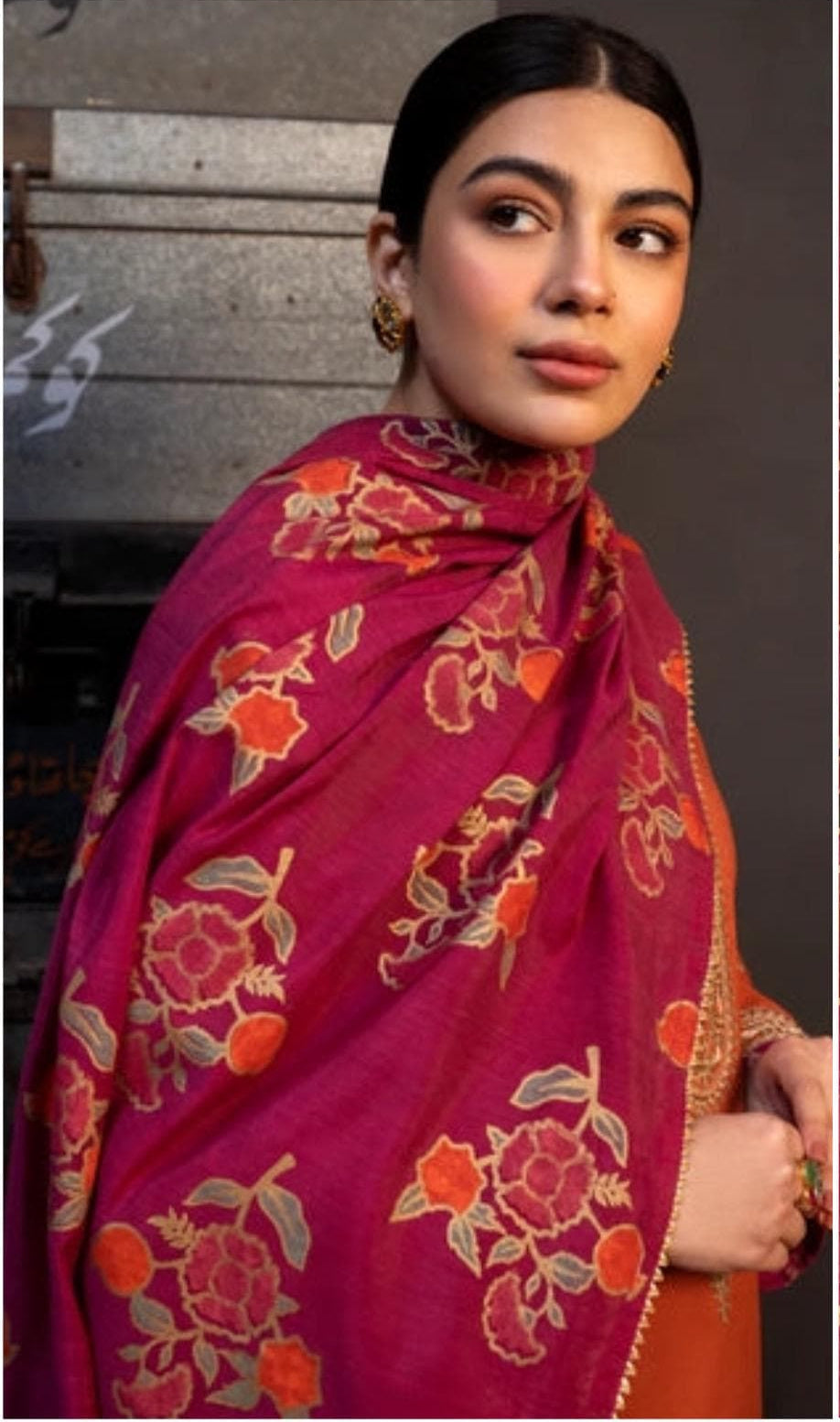Orange 3-Piece Ladies Suit(Eid Sale🔥)