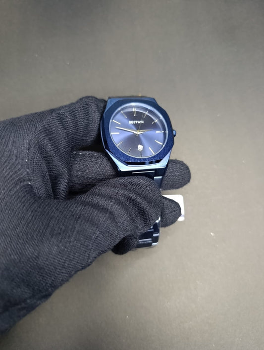 BESTWIN Royal Blue Stainless Steel Watch ⌚