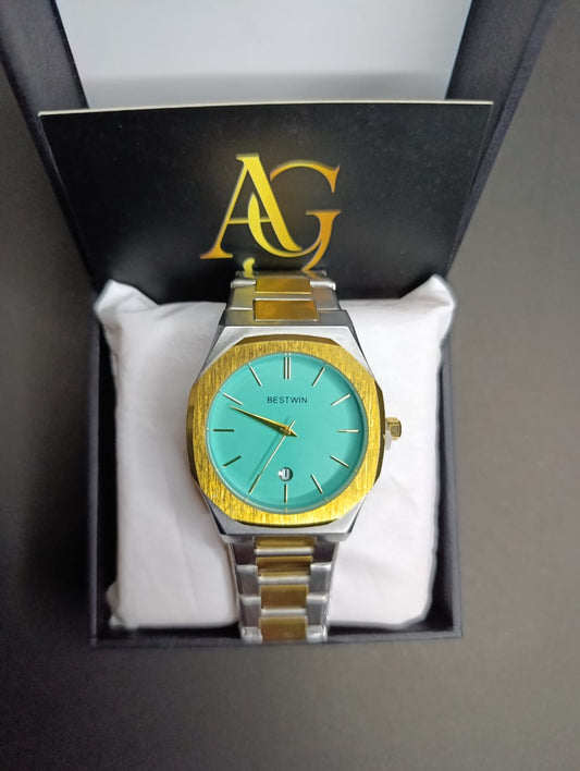BESTWIN Luxury Two-Tone Watch ⌚