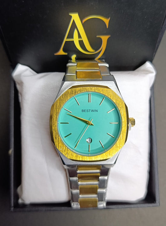 BESTWIN Luxury Two-Tone Watch ⌚